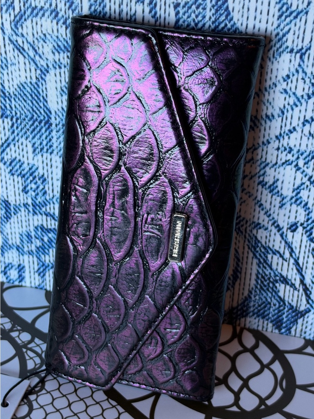 NWT Brahmin Veronica Wallet Passion Purple Excelsior Leather PRICE FIRM